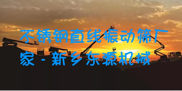 不銹鋼直線(xiàn)振動(dòng)篩廠家 - 新鄉(xiāng)東源機(jī)械