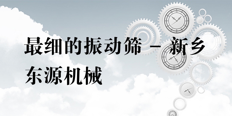 ***細(xì)的振動(dòng)篩 - 新鄉(xiāng)東源機(jī)械