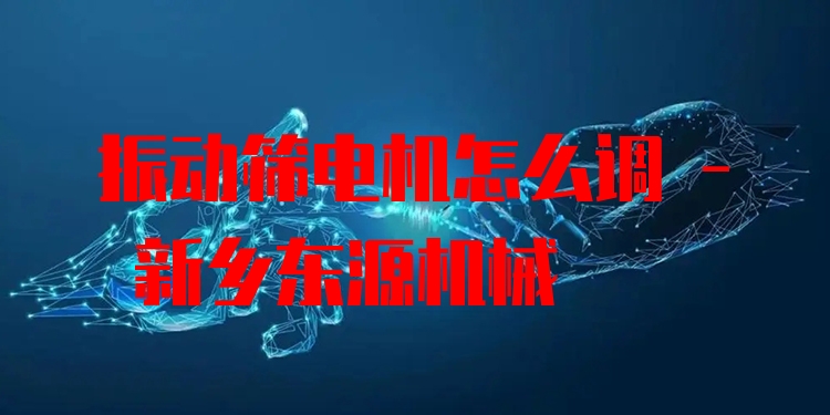振動篩電機怎么調(diào) - 新鄉(xiāng)東源機械