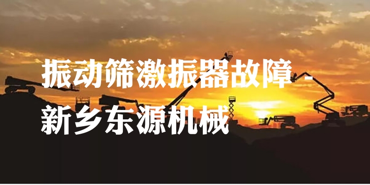 振動(dòng)篩激振器故障 - 新鄉(xiāng)東源機(jī)械