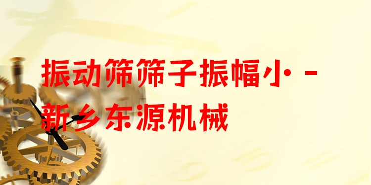 振動(dòng)篩篩子振幅小 - 新鄉(xiāng)東源機(jī)械