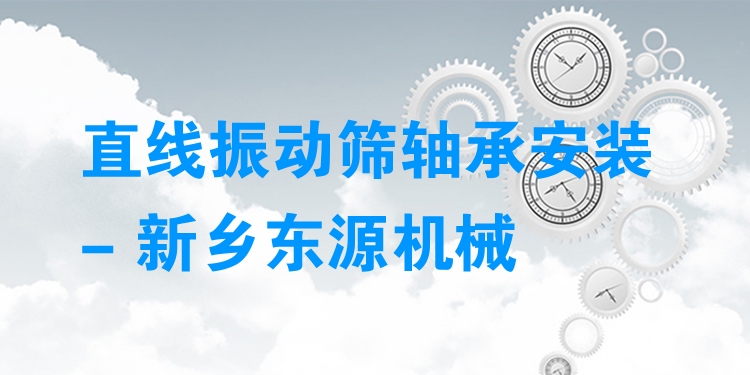 直線振動篩軸承安裝 - 新鄉(xiāng)東源機械