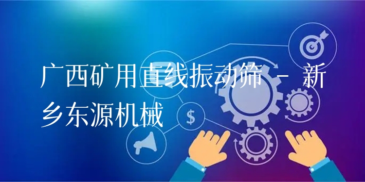 廣西礦用直線振動篩 - 新鄉(xiāng)東源機械